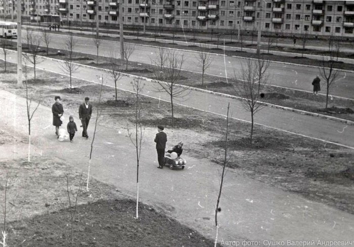 Ул. Байрона (пр. Героев Сталинграда) в 1969-1970 Ул. Байрона (пр. Героев Сталинграда) в 1969-1970