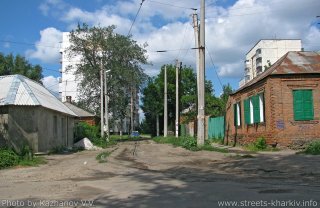 Ул. Лютовская, вид с ул.Кривомазова