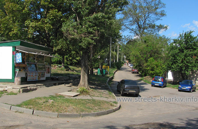 Пер. Крутогорский, вид с ул.Рылеева