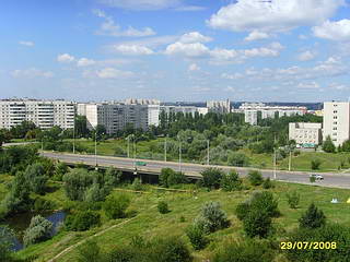 ул. Гвардейцев Широнинцев, панорама Салтовки, Харьков