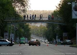 Спуск Клочковский (Пассионарии), пешеходный мост